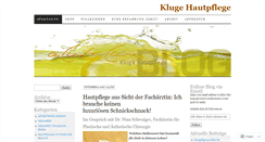 Desktop Screenshot of kosmetikblog.klugehautpflege.com