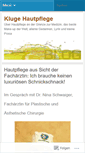 Mobile Screenshot of kosmetikblog.klugehautpflege.com